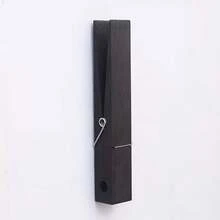 1pc Black Wooden Oversized Towel Rack, Can Be Used To Store Towels, Clothes And Rags, Minimalist Premium Design, No Drilling Adhesive, INS Style, Entryway Wall Decor, Clothing And Key Storage, Suitable For Multiple Scenarios - Multicolor - View 9