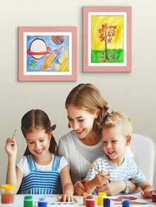 Künstlerisches dekoratives Malerei-Ölgemälde Fotoalbum für Kinder, geeignet für Babyzimmer Dekoration, Baby Album, Babyfoto Sammlung, Neugeborene (verwandte Verwendungen) und Baby Wachstums Erinnerung. - Verschiedenfarbig - Übersicht 3
