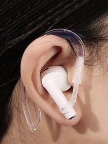 4pcs AirP-ODS Wireless Earphone Ear Hooks, Transparent Silicone Ear Hooks, Silicone Eartips - Secure Ear Hooks Protector For AirP-ODS Pro And AirP-ODS Pro Earbuds - Soft Grip, Compact Design, Comfortable Wear, Vibrant: Perfect For Sports And Daily Use - Multicolor - View 5