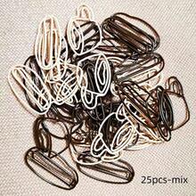 25pcs Coffee Bean Shaped Metal Paper Clips - Beige/Brown, Ideal For Office/Home Organization, Cute & Fun, Perfect For Coffee Lovers, Practical Stationery, Suitable For Planners/Notebooks, Ideal Gift For Coffee Enthusiasts And Collectors - 25pcs-mix - View 8