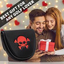 1 DF3 Putter Head Cover - Skull Style Putter Cover | Premium PU Golf Putter Cover | Magnetic Closure | Fits Most | Unisex Fun Golf Accessory | Compatible With DF3 | Durable Golf Club Head Protector - متعدد الألوان - مشاهدة 8