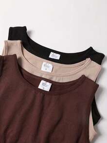 3pcs Bodysuit Pembentuk Tubuh Tanpa Jahitan, Mengangkat Bokong, Melangsingkan Pinggang, Membentuk Pinggul, Elegan untuk Musim Panas - MultiWarna - View 3