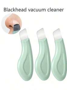 Hot-Selling Item: 1-Piece Nose Blackhead Remover, Gentle Facial Pore Cleaner, Silicone Facial Scraper, Skin Exfoliator, Facial Scraper, Skincare Tool NB8L - Dark Green - View 3