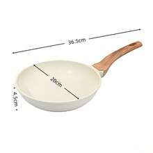 Non-Stick Ceramic Cookware Set, Healthy Pot And Pan Set, Including Soup Pot, Frying Pan And Pan Set, Kitchen Cooking Set, White Granite Coating, Suitable For Stir-Frying And Cooking, Essential Kitchen Utensils For Induction Cooktop - View 15