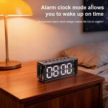 Speaker Bluetooth Nirkabel Kecil Mini Jam Alarm Digital Layar Subwoofer Portabel Musik Siaran Suara Mini Kartu Masukkan Sistem Audio Kendaraan Sempurna Untuk Kamar Tidur Pesta Luar Ruangan Berkemah Perjalanan Rumah, Cocok Untuk Smartphone, Laptop, Tablet - View 6
