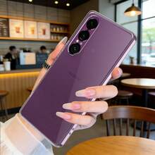 【人気のあるもの】Xperia 1 Vii ケース クリア スマホケース 透明 薄型 ソフト TPU 耐衝撃 メッキ加工 ストラップホール付き 軽量 - クリア - チェックする 8