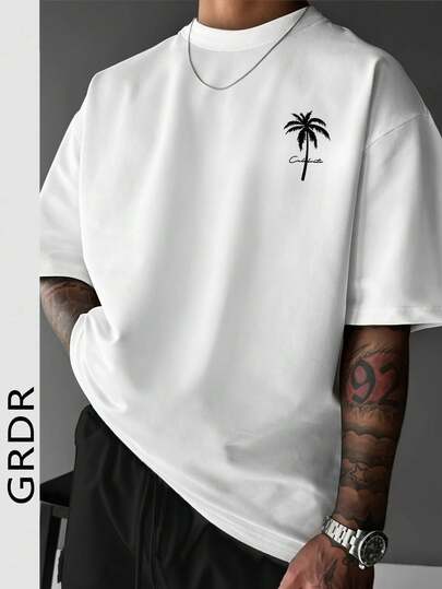  GRDR Men's Casual Round Neck Short Sleeve T-Shirt, Comfortable & Fashionable