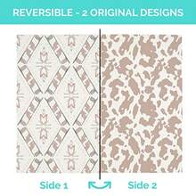 JumpOff Jo Baby Play Mat - Tapete grande plegable de espuma para bebés bebés niños pequeños impermeable de doble cara 70 x 59 pulgadas - dirección oeste - Ver 2