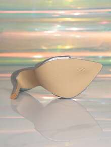 Giày sandal cao gót màu bạc đơn giản và đa năng, gót nhọn mảnh, kiểu dáng thời trang, gợi cảm và thanh lịch, thích hợp cho các bữa tiệc mùa hè và những dịp trang trọng. - Bạc - Xem 8