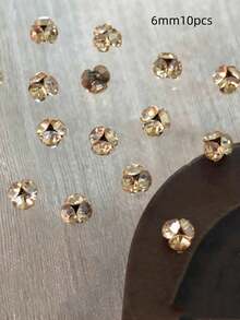 10-30颗3D立体叠层美甲水钻，超闪亮尖头水晶美甲饰品，美甲沙龙及DIY美甲爱好者必备的潮流闪亮美甲宝石 - 彩色 - 查看 18