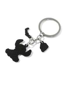 Disney, 1pc Cute Stitch Metal Keychain: A Cartoon Stitch Keychain Featuring A Flower Pendant, Perfect As An Accessory For Travel Backpacks. Ideal For Attaching To Bags And Keys, It Makes An Excellent Valentine's Day Gift For Your Partner! - Multicolor - View 7
