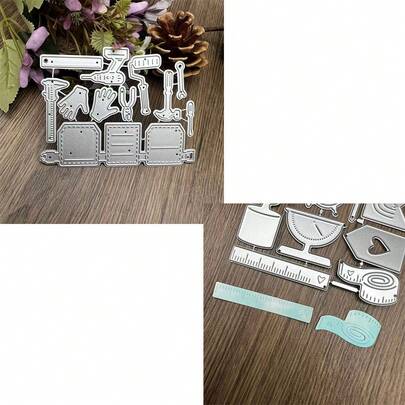 Vintage Paper Clip Movie Frame Cutting Mold, DIY Handmade Template Movie Frame Scrapbooking Card Cutting Mold, DIY Embossing Card Making Decorative Paper Mold, Scrapbooking Mold