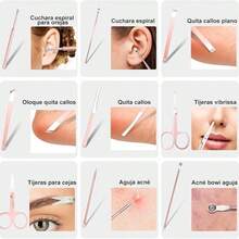 Set de Manicura y Pedicura Profesional 22 en 1 - Rosa Pálido - Ver 6
