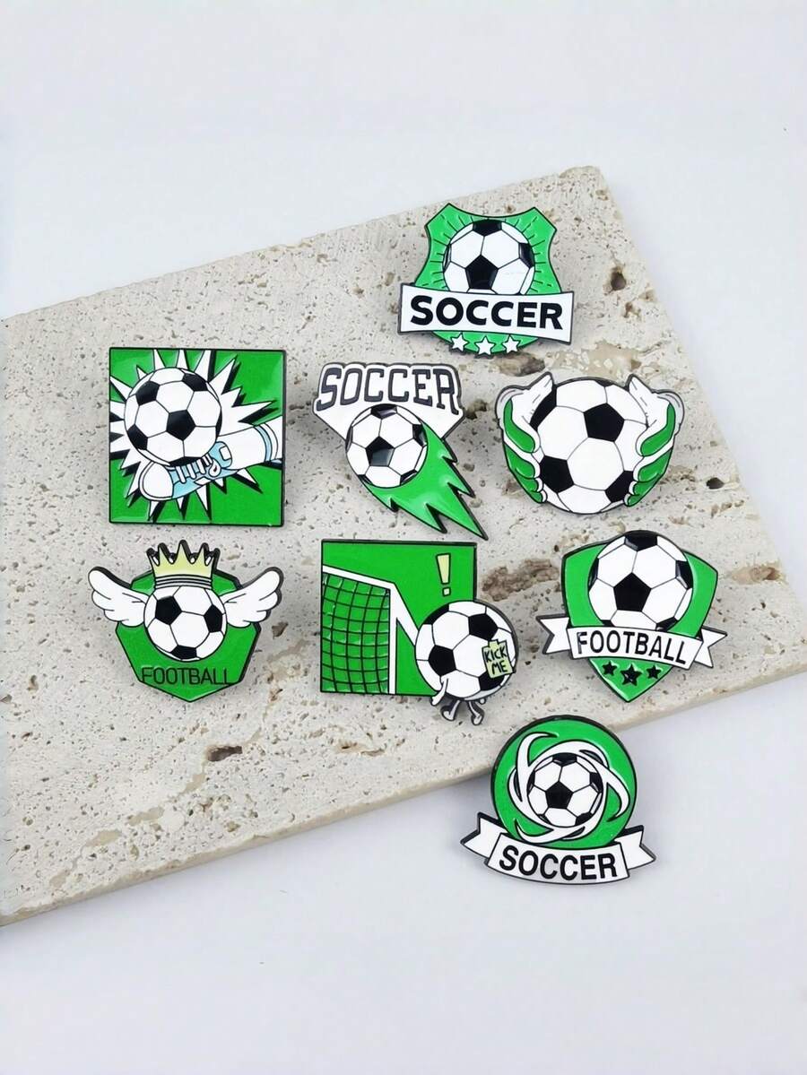 1pc 2026 World Cup Football Badge, Made Of Metal Material With Football Elements, A Collectible Gift Suitable For Wearing During World Cup Matches Or As Daily Accessory For Men And Women - Multiple Styles - View 1