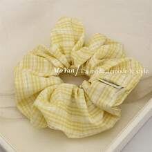 Hair Ties - Plain Yellow Plaid - View 8