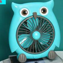 VENTILADOR  DE MESA BUHO - verde menta - Ver 2