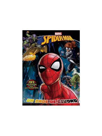  GAIRET Libro de Actividades para Colorear y Jugar con Spider-Man y sus Amigos LC19221-S00176 con 192 Páginas de Diversión, Rompecabezas y Juegos de Habilidad, Ideal para Niños, Amazing Spiderman