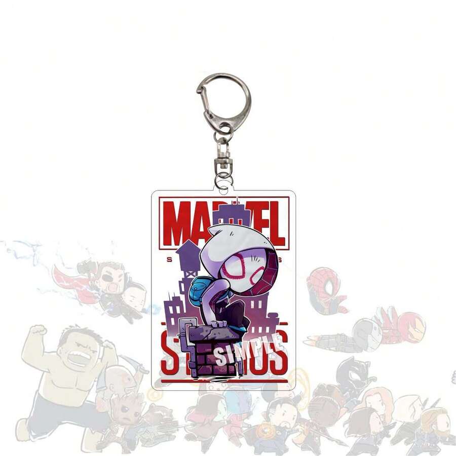 1 móc khóa hình Người Nhện Marvel, móc khóa in hai mặt dễ thương, nhẹ và bền, thích hợp làm mặt dây chuyền cho ba lô và túi chìa khóa, hoàn hảo cho người hâm mộ, sử dụng hàng ngày, triển lãm anime, quà tặng sinh nhật và ngày lễ. - Nhiều màu - Xem 1