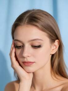 5 Pairs Natural Thick False Eyelashes, Curled And Fluffy, Suitable For Parties, Manga Style, Travel Essential - Black - View 10