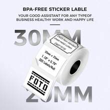M110 Thermal Labels For M221/M220/M120/M200 Label Papers Waterproof Sticker P50 Label Maker 30x20mm - View 8