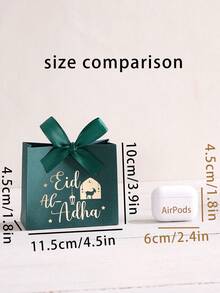 Hộp quà "Eid Al-Adha" 5/10/20 chiếc, thiết kế hình dê và đèn lồng dập vàng, bao bì quà tặng lễ hội Hồi giáo hoàn hảo. - Xem 10