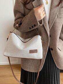 2026 New Niche Design Women's Bag, Large Capacity Crossbody Bag, Retro Shoulder Underarm Bag - Brown - View 8