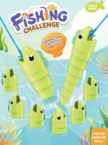 2pcs Telescopic Fishing Toy, Early Educational Puzzle Game For Boys And Girls - Multicolor - View 3