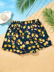 1 pieza Calzoncillos tipo bóxer para hombre de algodón con estampado a cuadros multicolor, cómodos y de moda - Multicolor - Ver 5