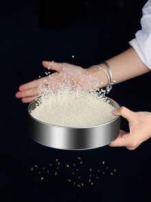 1 cái rây bột bằng thép không gỉ 304, lưới 14/40/60 mắt lưới, lỗ mịn dùng để rây đường bột, bột matcha, bột cacao, dụng cụ làm bánh, đồ dùng nhà bếp. - Thép không gỉ màu bạc - Xem 7