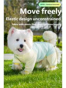 Cooling Vest, Ice Silk Breathable Anti-UV Shirt With Insect-Repellent Pattern, Lightweight Full Body Dog Clothes Suitable For Small And Medium Dogs, Summer Anti-UV Vest, Ice Silk Breathable Full Body Dog Clothes - Mint Green - View 11