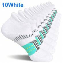 20 Pairs Men's Casual Comfortable Moisture-Wicking Odor-Resistant Sports Socks, Fashionable Ankle Socks - Multicolor - View 17