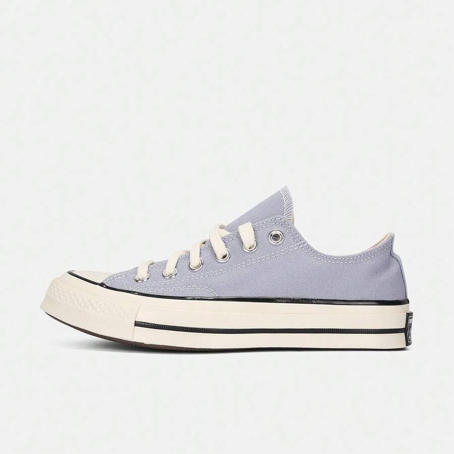 Converse Giày thể thao cổ thấp Chuck Taylor 70S SEASONAL bằng vải canvas dành cho cả nam và nữ, mã sản phẩm A16808C - Xanh và trắng - Xem 1