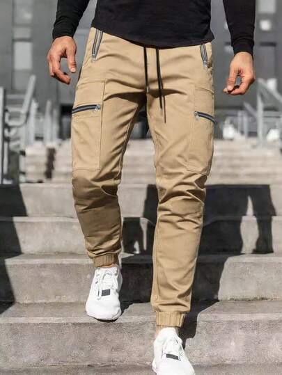 男士休闲多口袋户外工装裤，秋冬季