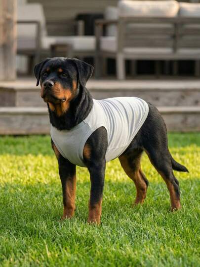 Dog Tank Top, Dog Vest, Soft & Breathable Pet Summer T-Shirt, Stretchy Sleeveless Athletic Tank Top Clothing For Running Walking, Dog Apparel For Small Medium And Large Breed - Gray