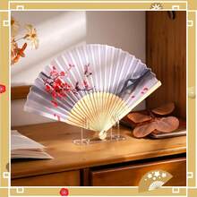 Giá đỡ quạt cầm tay bằng acrylic trong suốt, giá đỡ quạt cầm tay có thể gập lại, đế trưng bày quạt, giá để quạt. - Xem 4