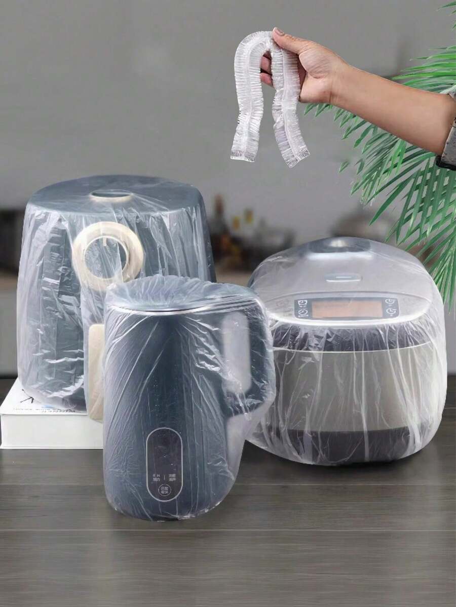 1/10/50个装 简约通用透明防尘罩 优质塑料材质 防尘保护罩 通用型 适用于电风扇、电饭煲、锅具、厨房烤盘、微波炉等家用厨房、卧室、花园、旅行、日常家居保护罩 收纳整理罩 家居装饰必备 新年、闺蜜节、小狗、嘉年华、派对装饰、鞋子、春夏精选、伴娘礼物、房间、卧室装饰、海滩、旅行、男士、女士、度假、可爱小物、母亲节礼物、卧室装饰、花园、厨房