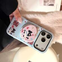 GUCADI Blue Magnetic Frame Cute Animal + Heart-Shaped Cat Magnetic Phone Holder, Compatible With IPhone 17 Pro Max, 16, 15, 14, Cute, Girly, Creative, Geometric, Cartoon Style, Niche, Ins Style - Multicolor - View 11