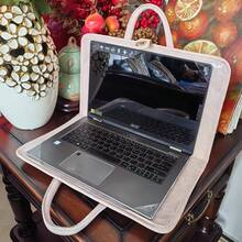 1pc Laptop Protective Case, Laptop Shell, Laptop Protective Cover, Suitable For Various Laptop Models - With Handle PU Protective Exterior, Glossy Design Compatible With MacBook Pro/Air, And More, Compact And Lightweight, Essential For Daily Home And Office Use - View 9