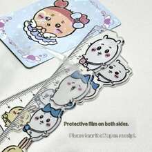 1pc Giekawa Ruler Is Cute And Super Cute Acrylic Ruler, A Student Specific Measuring Tool, The Perfect Holiday Gift For Friends And Fans - Multicolor - View 4