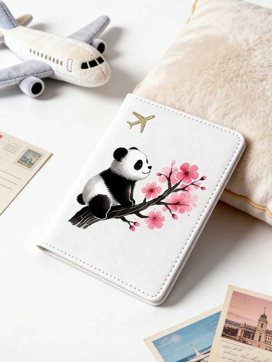 1 chiếc ví đựng hộ chiếu gấp gọn, thiết kế hình gấu trúc dễ thương và họa tiết hoa, phụ kiện du lịch, ví đựng vé, món quà hoàn hảo cho bạn bè, gia đình, đồng nghiệp, phù dâu, có các màu hồng, vàng, xanh dương, trắng, đỏ. Ví đựng hộ chiếu du lịch nhẹ, chống nước, thích hợp cho máy bay, kỳ nghỉ hè. - Nhiều màu - Xem 1