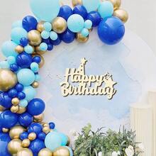 1 pièce Décoration murale en bois découpée de style moderne "Joyeux anniversaire", idéale pour les célébrations de fête, les accessoires d'arche de ballons, les anniversaires, la décoration murale de la maison et les fournitures de fête. - Multicolore - Voir 5
