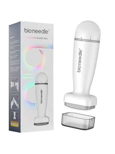 Adjustable Microneedle Stamp, Professional Microneedle Stamp, Microneedle Pen For Face, Scalp, Beard, Body, Best Microneedle Roller Alternative, 0.25mm-2.0mm Needle Combination Pack, Gift For Women Men, Home Beauty Skin Care Tool,Skincare Products