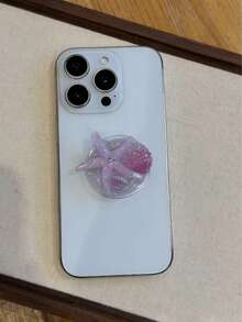 海星贝壳手机支架。粘性手机支架，时尚夏季休闲桌面手机支架 - 彩色 - 查看 6