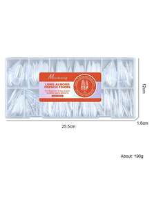 150个/盒 法式太空美甲模具 椭圆形 可重复使用 美甲延长模具 完美贴合 易于使用 新手友好 DIY设计 - 無色 - 查看 9