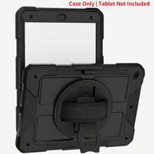 1 Piece, Compatible With IPad 9th/8th/7th Generation Cases, 10.2-Inch (2021/2020/2019 Models), 9.7-Inch 6th Generation/ 5th Generation 2018/2017 Models (Model Nos.: A1893, A1954, A1822, A1823), (A16) 11th Generation 11-Inch 2025, 10th Generation 10.9-Inch 2022, Tab A11+/A9+ Plus 11-Inch 2026/2024 With 360-Degree Rotating Stand, Drop-Proof Case With Pen Slot, Black + Black - Black - View 11