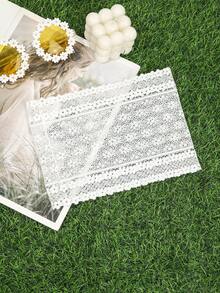 1pc Elegant Minimalist Solid Color Lace Floral Headband,Summer,Hair Accessories,Holiday - Multicolor - View 21