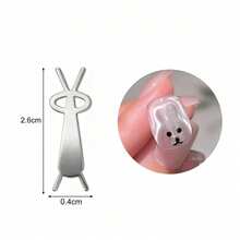 Nail Art Mold Set, Including X-Shape, V-Shape, Heart-Shape, Rabbit Shape, Folding Rabbit Shape And Different Size Hollow Molds, Can Create 3D Cat Eye Effect, Easy To Use, Suitable For Beginners, Applicable For Nail Salons, Home, Studio, Travel, Great Gift For Beginners, Enthusiasts, Artists, Ladies On Christmas, Birthday, Valentine's Day - Multicolor - View 5