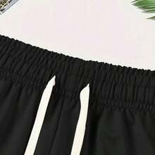 1 Set Of Summer New Men's Casual Sports Casual Suit Round Neck T-Shirt Short Sleeve + Shorts, Knitted Fabric, Fashionable Personality All-Rounder, Suitable For Outdoor Activities Printed Summer Two-Piece Set. - trắng - Xem 5