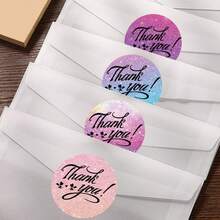 1 Roll 4 Color Assorted 50mm Round Thermal Labels, Galaxy Style Round Sealing Stickers For Barcodes/Apparel/Food/Gift Labels/Thank You Labels/Small Business/Home Thermal Label Printers - Compatible With M110/M200/M120/M220/EP210/P50/DETONG P1 - Galaxy Style - View 7