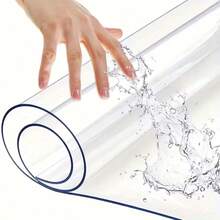 1pc Salon Shampoo Bed Protector Mat, PVC Material, Anti-Dirty Massage Bed Transparent Mat, Suitable For Hair Salons, Beauty Spas, Foot Massage Shops - White - View 6